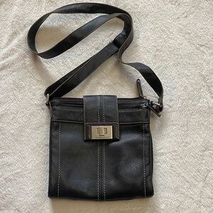 Tignanello Black Crossbody Bag